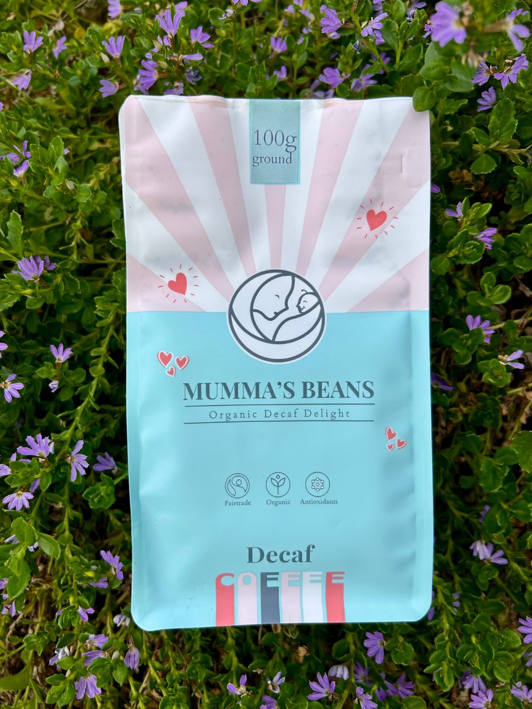 organic decaf water processed by Mumma's Beans - 100g bag